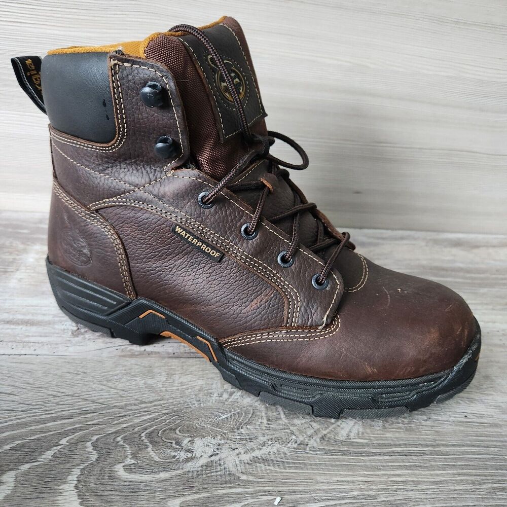 Georgia Boot Outdoor‎ 6" Waterproof Brown Lace Thinsulate Leather Work Boot